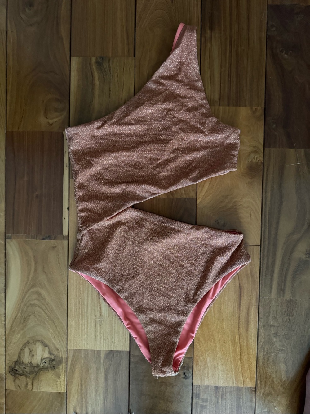 Beach Riot Copper One-Shoulder Cutout Swimsuit - Picture 3 of 4